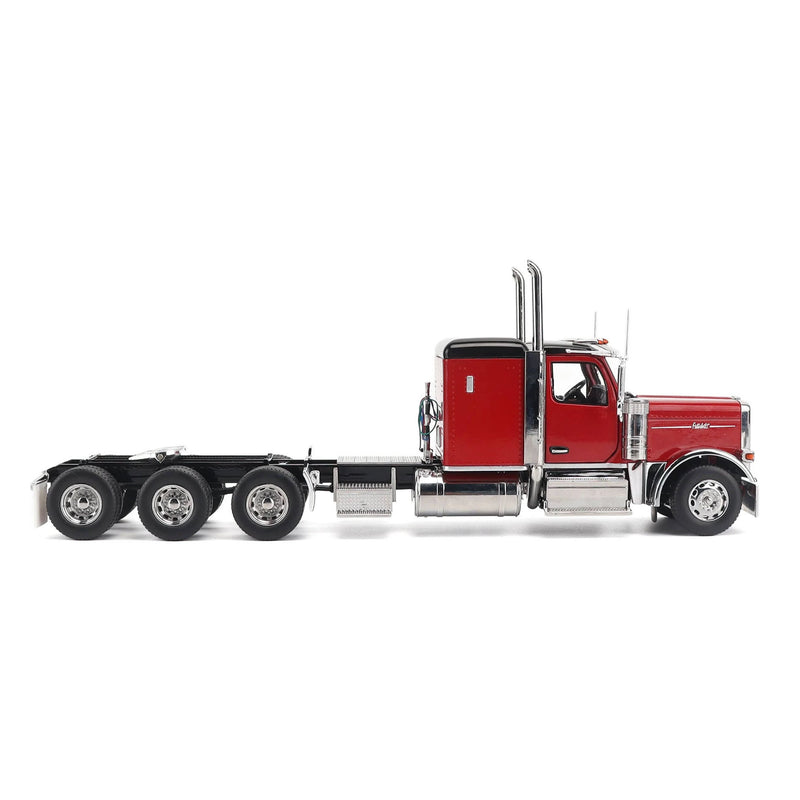 1/32 Peterbilt 589 Tridem-Axle Truck with 58in Sleeper by Diecast Masters, Legendary Red