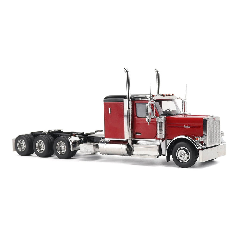 1/32 Peterbilt 589 Tridem-Axle Truck with 58in Sleeper by Diecast Masters, Legendary Red