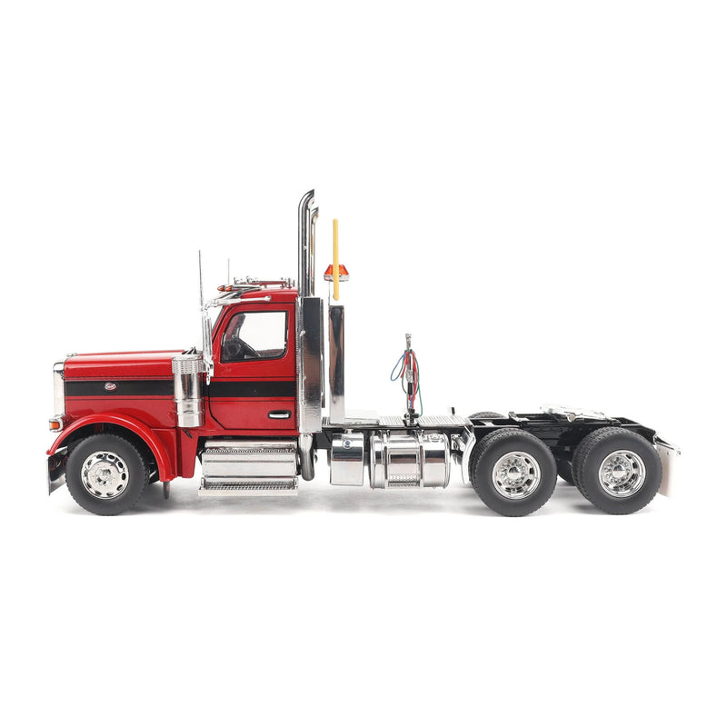 1/32 Peterbilt 589 Tandem-Axle Truck with Day Cab by Diecast Masters, Legendary Red Oversize Load