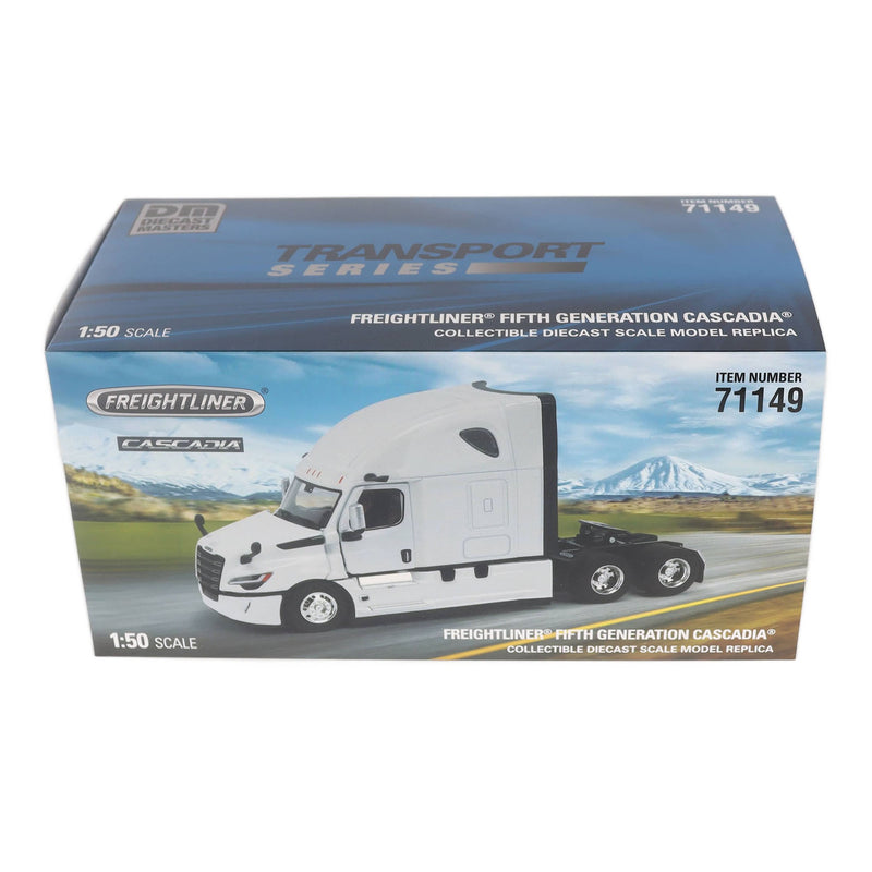 1/50 Freightliner Cascadia Gen-5 (2025) Truck Tractor, Winter White, Diecast Masters Transport Series