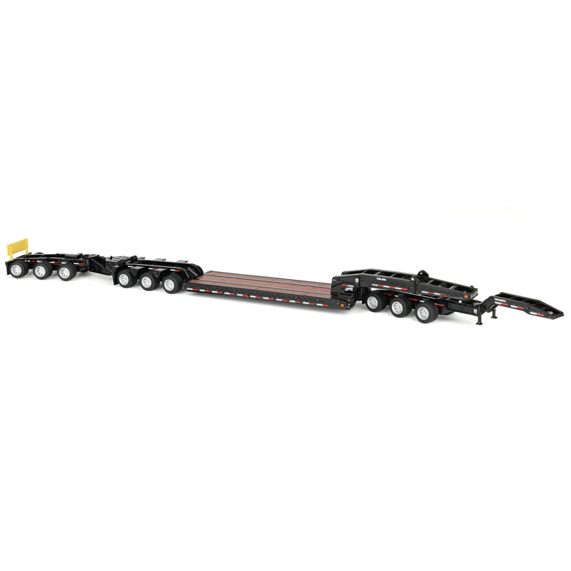 1/64 Trail King TK170 Hydraulic Detachable Gooseneck Lowboy Trailer with Jeep & Booster, Diecast Masters Transport Series