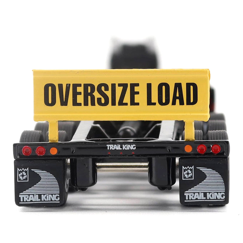 1/64 Trail King TK170 Hydraulic Detachable Gooseneck Lowboy Trailer with Jeep & Booster, Diecast Masters Transport Series