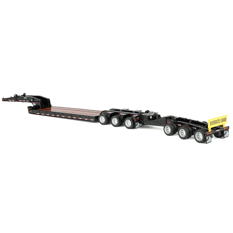 1/64 Trail King TK170 Hydraulic Detachable Gooseneck Lowboy Trailer with Jeep & Booster, Diecast Masters Transport Series