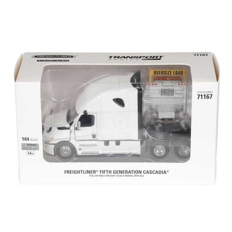 1/64 Freightliner Cascadia Gen-5 (2025) Truck Tractor by Diecast Masters, Winter White