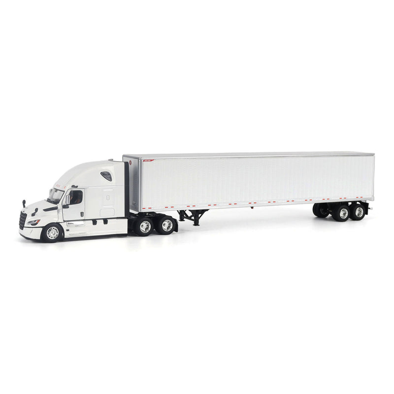1/50 Freightliner Cascadia Gen-5 (2025) Semi Truck with Great Dane Champion 53ft Dry Van Trailer, White, Diecast Masters Transport Series