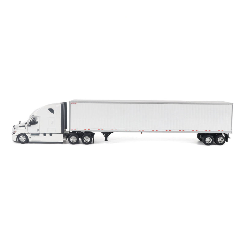 1/50 Freightliner Cascadia Gen-5 (2025) Semi Truck with Great Dane Champion 53ft Dry Van Trailer, White, Diecast Masters Transport Series