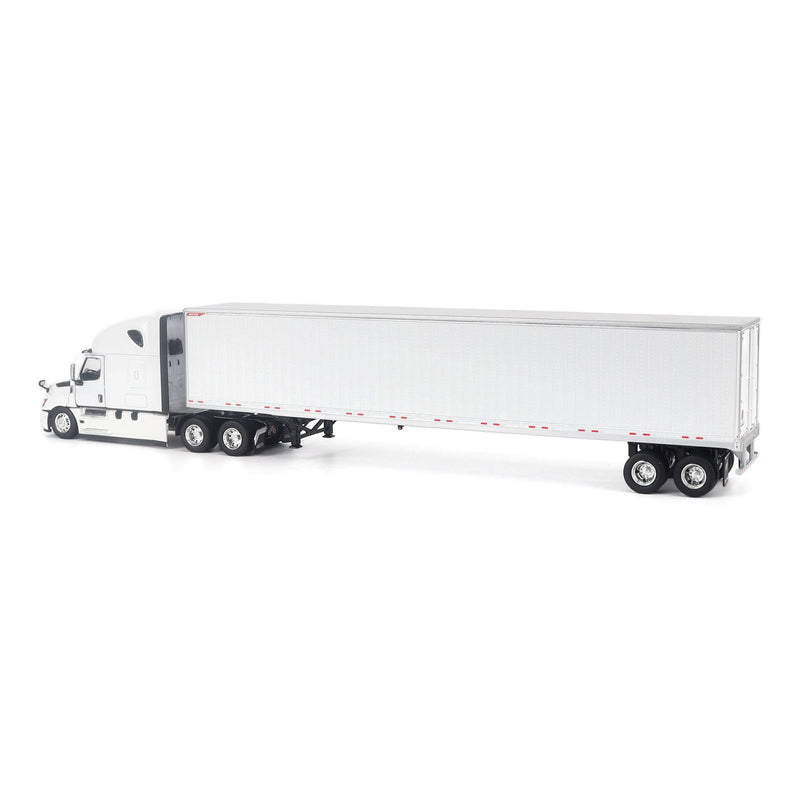 1/50 Freightliner Cascadia Gen-5 (2025) Semi Truck with Great Dane Champion 53ft Dry Van Trailer, White, Diecast Masters Transport Series