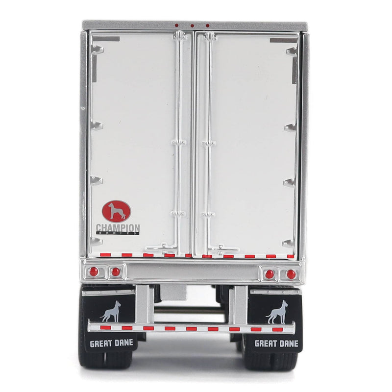 1/50 Freightliner Cascadia Gen-5 (2025) Semi Truck with Great Dane Champion 53ft Dry Van Trailer, White, Diecast Masters Transport Series