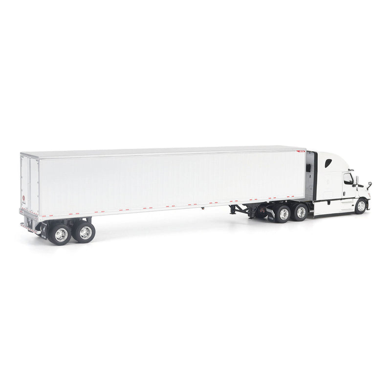 1/50 Freightliner Cascadia Gen-5 (2025) Semi Truck with Great Dane Champion 53ft Dry Van Trailer, White, Diecast Masters Transport Series
