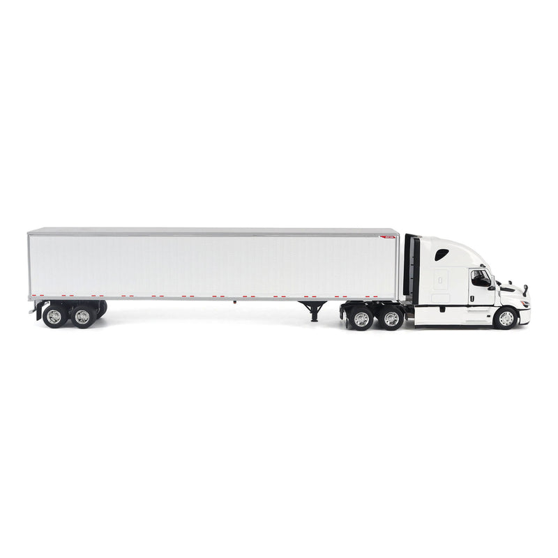1/50 Freightliner Cascadia Gen-5 (2025) Semi Truck with Great Dane Champion 53ft Dry Van Trailer, White, Diecast Masters Transport Series