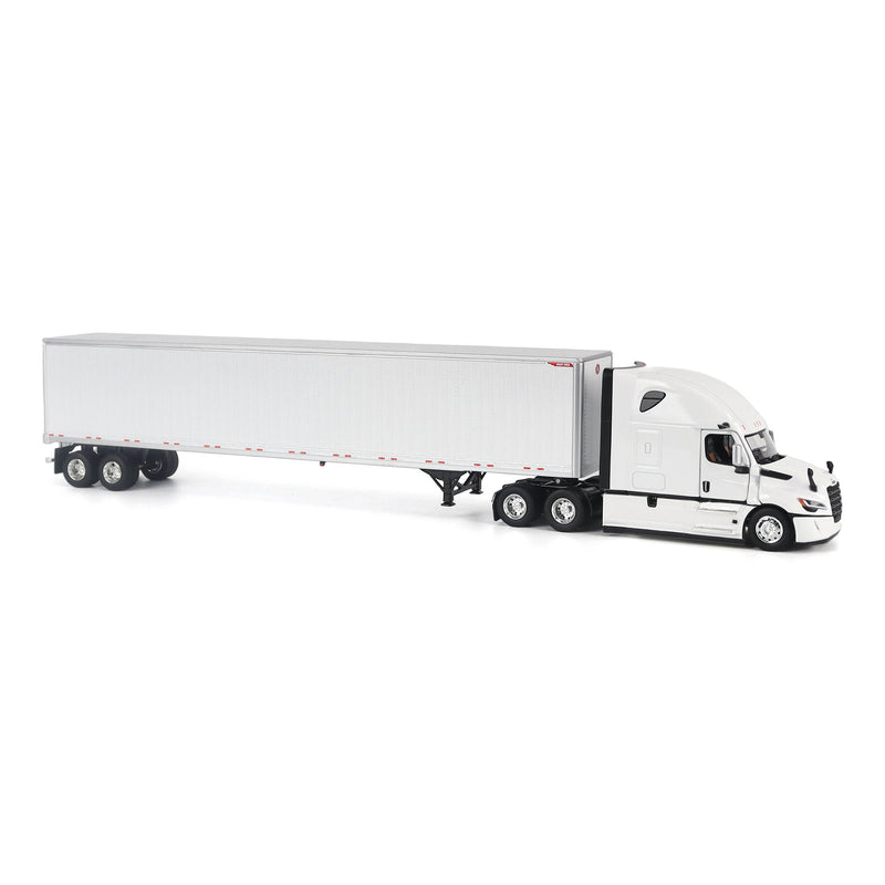1/50 Freightliner Cascadia Gen-5 (2025) Semi Truck with Great Dane Champion 53ft Dry Van Trailer, White, Diecast Masters Transport Series