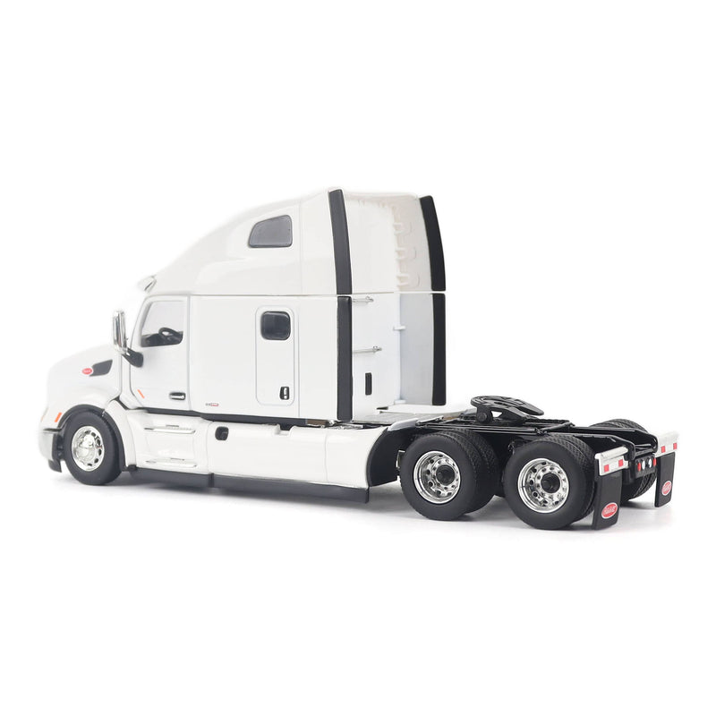1/50 Peterbilt 579 UltraLoft Semi Truck with Great Dane Champion 53ft Dry Van Trailer, White, Diecast Masters Transport Series
