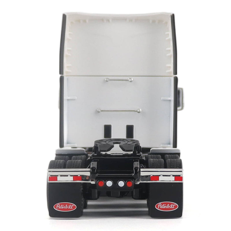 1/50 Peterbilt 579 UltraLoft Semi Truck with Great Dane Champion 53ft Dry Van Trailer, White, Diecast Masters Transport Series