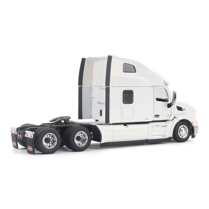 1/50 Peterbilt 579 UltraLoft Semi Truck with Great Dane Champion 53ft Dry Van Trailer, White, Diecast Masters Transport Series