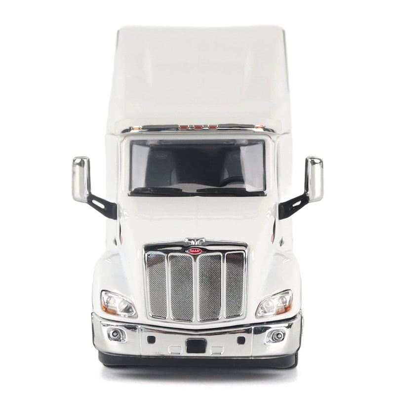 1/50 Peterbilt 579 UltraLoft Semi Truck with Great Dane Champion 53ft Dry Van Trailer, White, Diecast Masters Transport Series