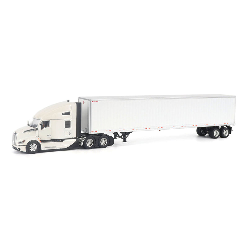 1/50 Kenworth T680 Next-Gen Semi Truck with Great Dane Champion 53ft Dry Van Trailer, White, Diecast Masters Transport Series