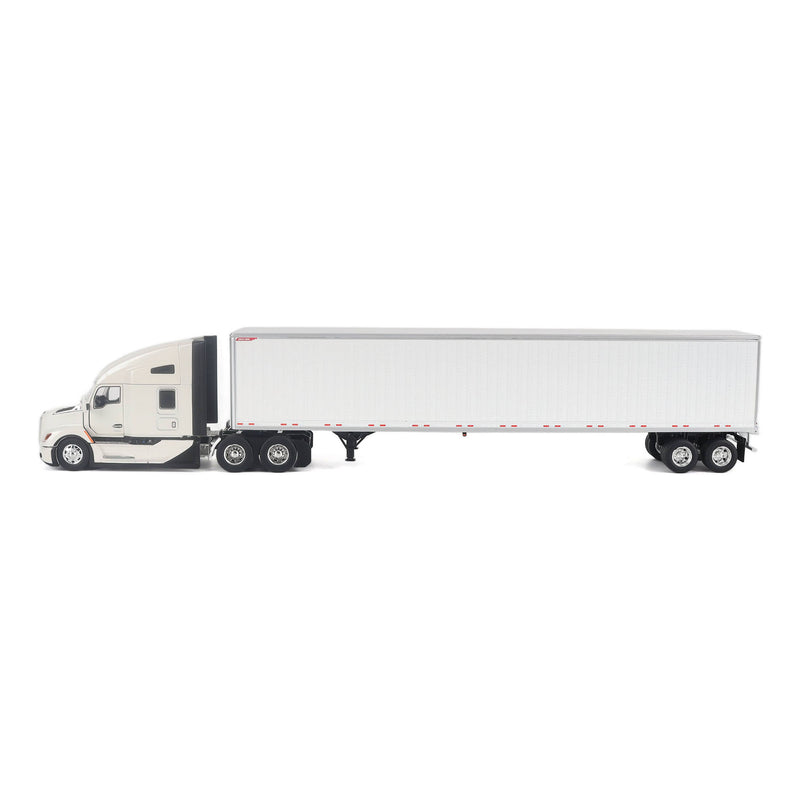 1/50 Kenworth T680 Next-Gen Semi Truck with Great Dane Champion 53ft Dry Van Trailer, White, Diecast Masters Transport Series