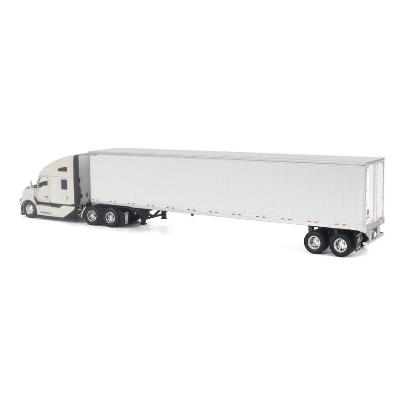1/50 Kenworth T680 Next-Gen Semi Truck with Great Dane Champion 53ft Dry Van Trailer, White, Diecast Masters Transport Series