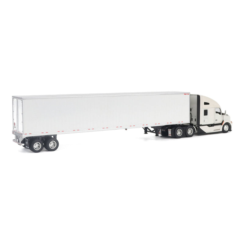 1/50 Kenworth T680 Next-Gen Semi Truck with Great Dane Champion 53ft Dry Van Trailer, White, Diecast Masters Transport Series