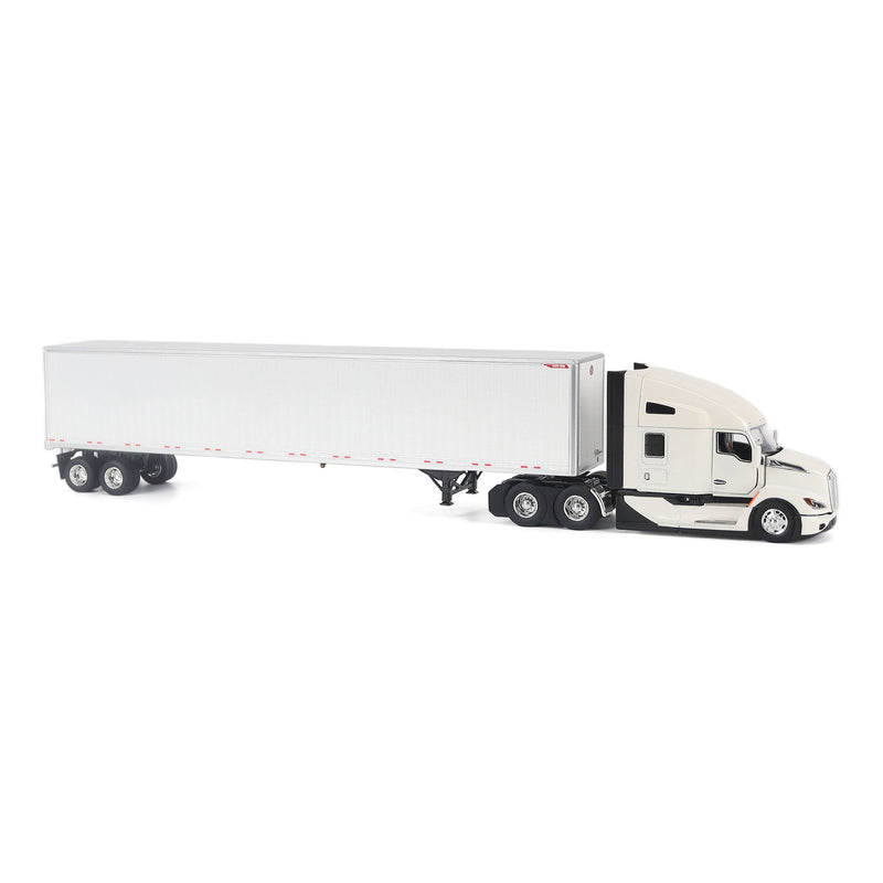1/50 Kenworth T680 Next-Gen Semi Truck with Great Dane Champion 53ft Dry Van Trailer, White, Diecast Masters Transport Series