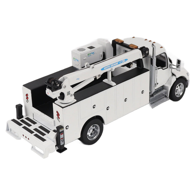 1/50 White Kenworth T380 Crane Work Truck with Miller EnPak by Diecast Masters