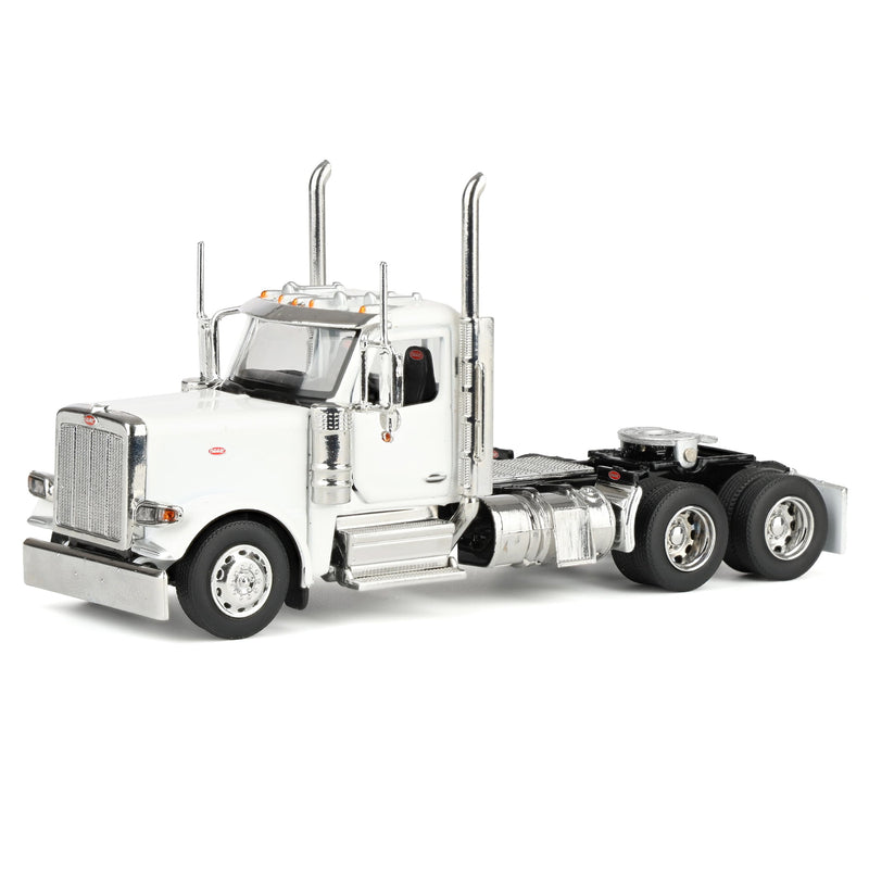 1/64 Peterbilt 589 Tandem-Axle Truck with Day Cab, White, Diecast Masters Transport Series
