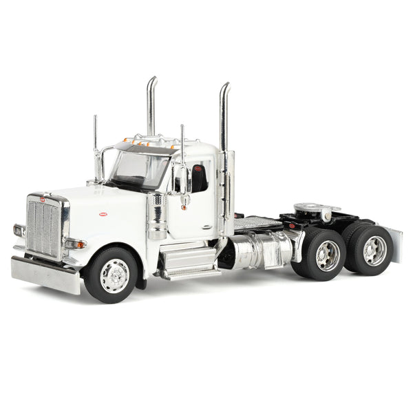 1/64 Peterbilt 589 Tandem-Axle Truck with Day Cab, White, Diecast