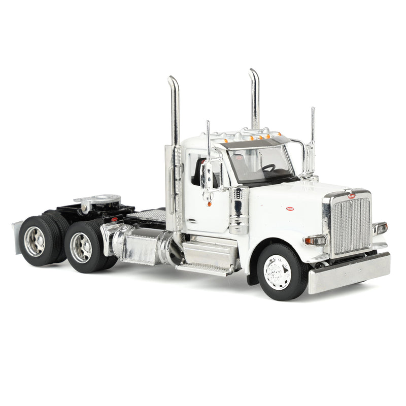 1/64 Peterbilt 589 Tandem-Axle Truck with Day Cab, White, Diecast Masters Transport Series