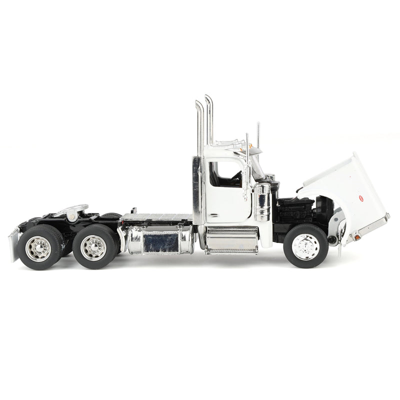 1/64 Peterbilt 589 Tandem-Axle Truck with Day Cab, White, Diecast Masters Transport Series