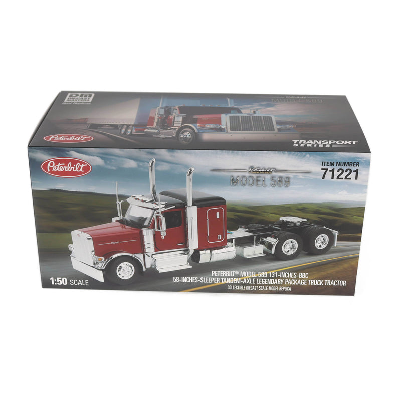 1/50 Peterbilt 589 Tandem-Axle Truck Tractor with Legendary Package by Diecast Masters