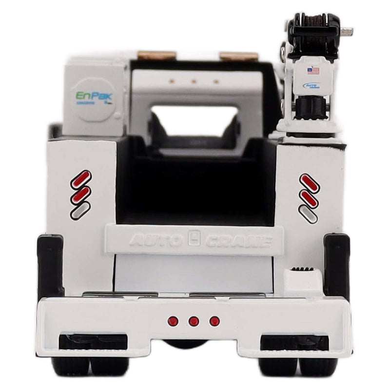 1/50 White Peterbilt Model 536 Crane Work Truck with Miller EnPak by Diecast Masters