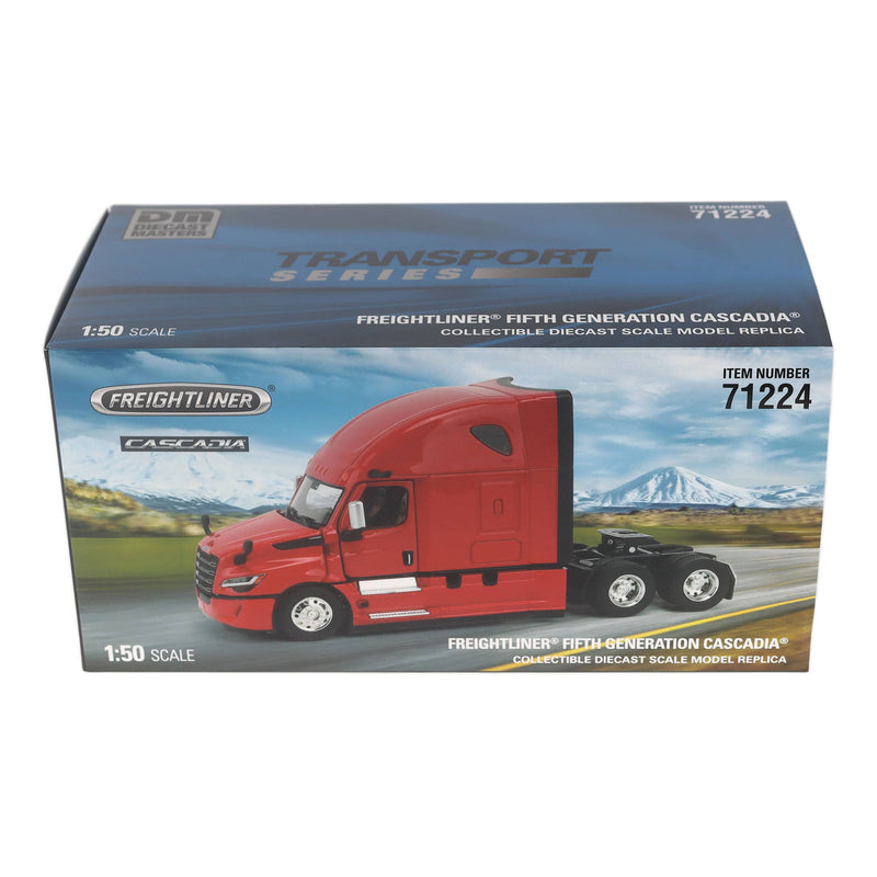 1/50 Freightliner Cascadia Gen-5 (2025) Truck Tractor, Red, Diecast Masters Transport Series