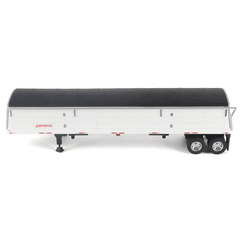 1/64 DEMCO 42ft White Steel Grain Trailer by Diecast Masters