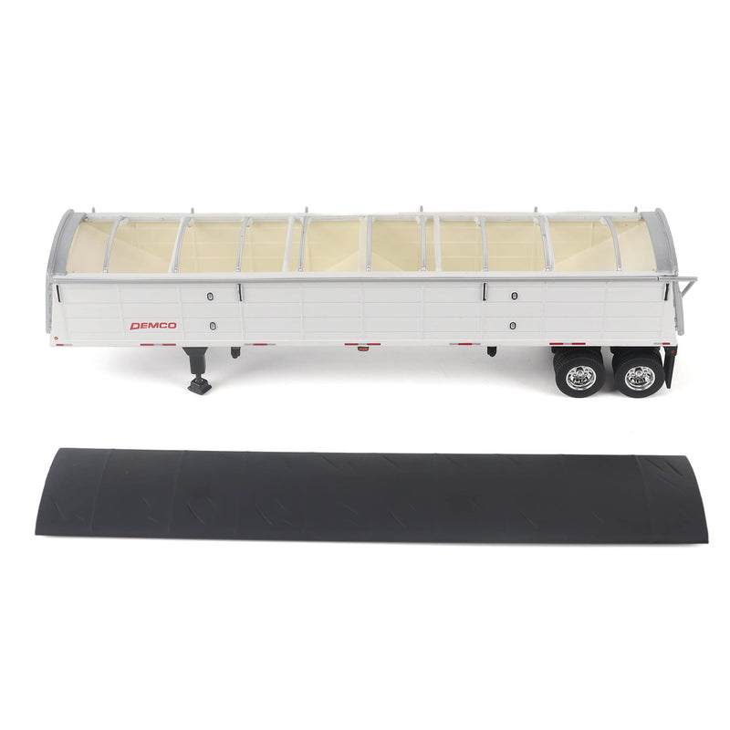 1/64 DEMCO 42ft White Steel Grain Trailer by Diecast Masters