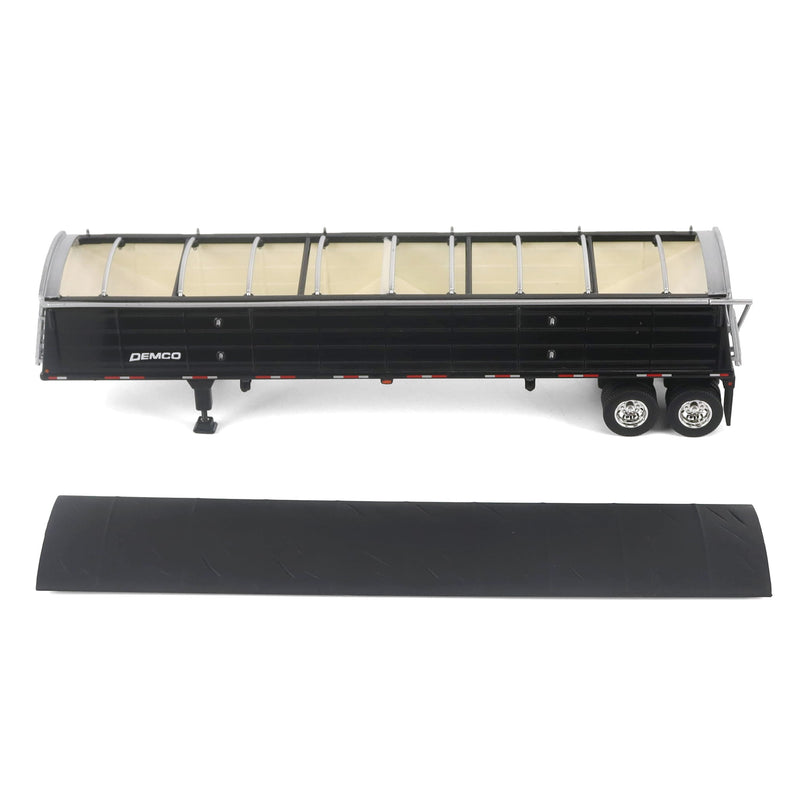 1/64 DEMCO 42ft Black Steel Grain Trailer by Diecast Masters