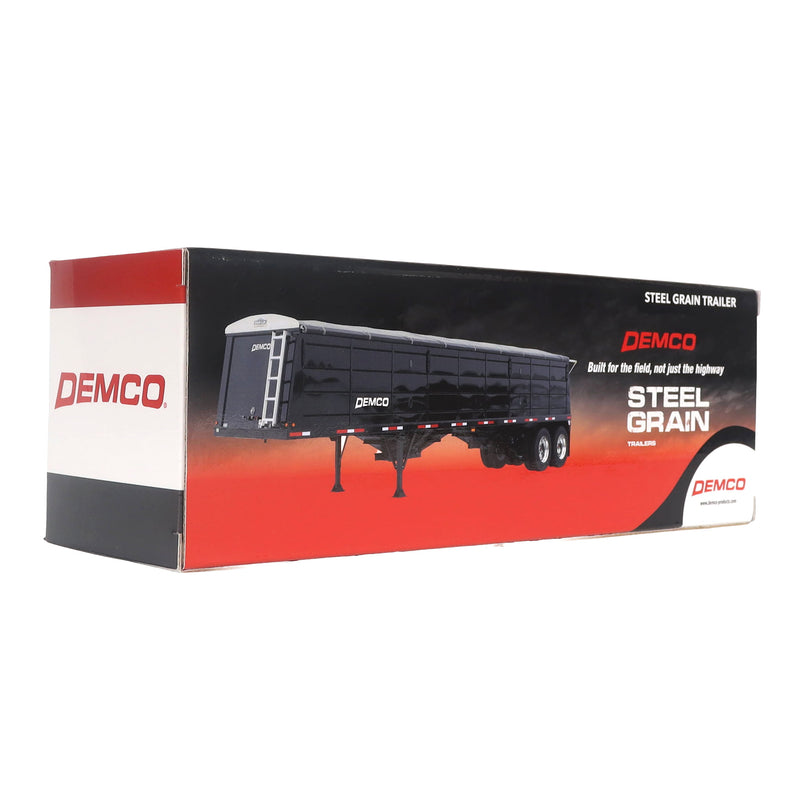 1/64 DEMCO 42ft Black Steel Grain Trailer by Diecast Masters
