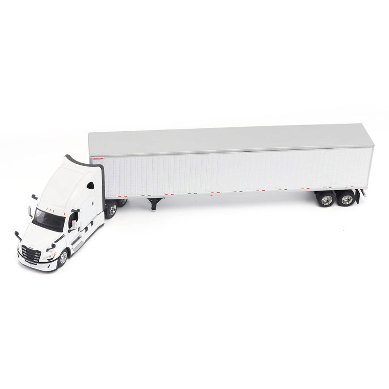 1/64 Freightliner Cascadia Gen-5 Semi Truck with Great Dane Champion 53ft Box Trailer, Winter White, Diecast Masters Transport Series