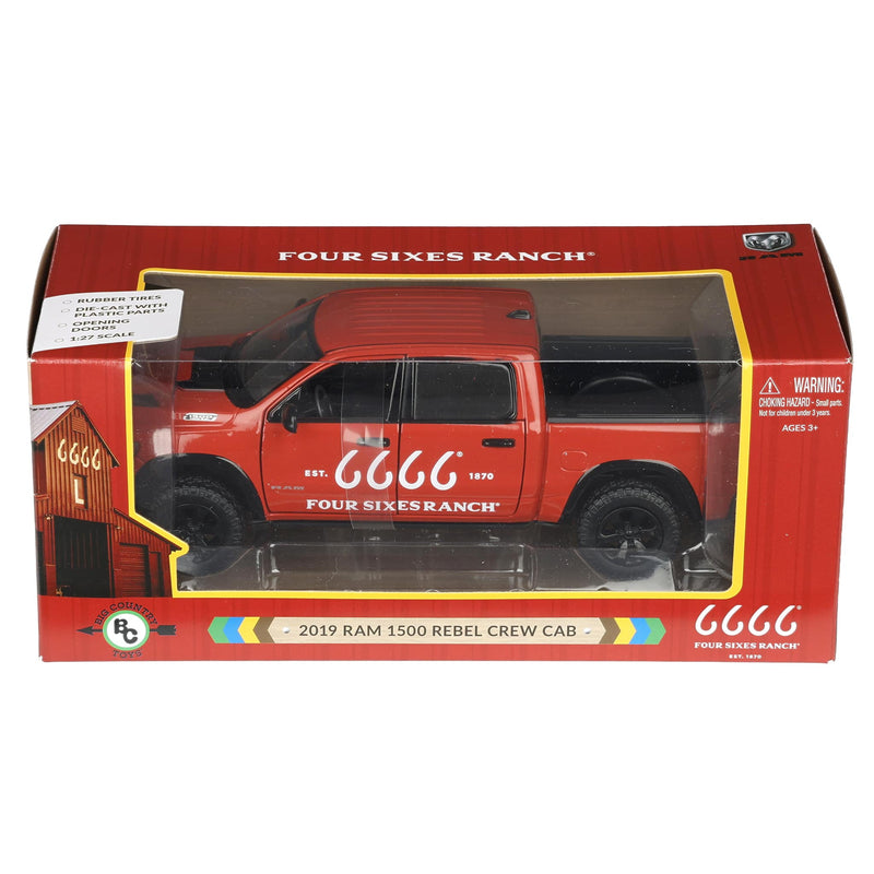 1/27 Four Sixes Ranch 2019 Ram 1500 Rebel Pickup Truck by Big Country Toys
