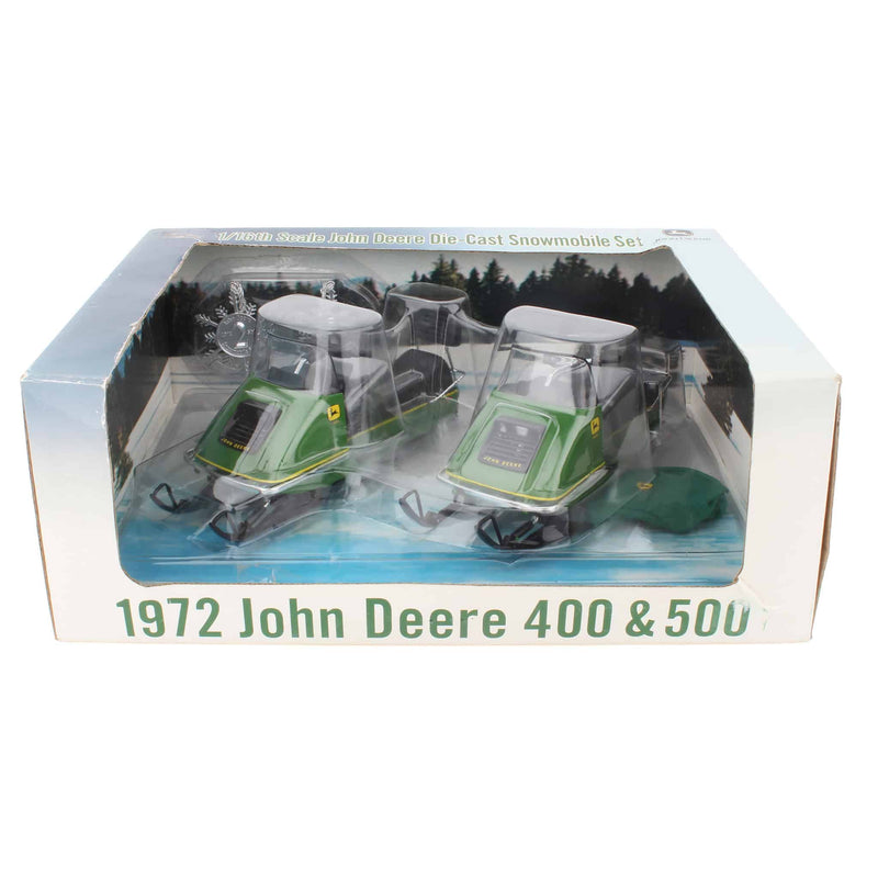 1/16 John Deere 400 & 500 Snowmobile Historical Series Dealer Set with Covers & Medallions