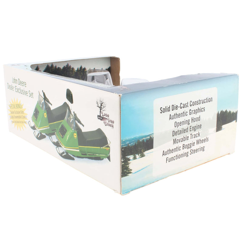 1/16 John Deere 400 & 500 Snowmobile Historical Series Dealer Set with Covers & Medallions