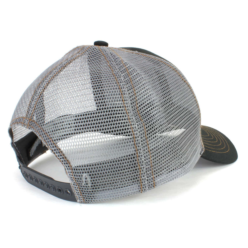 Case Tread Logo Cap with Mesh Back, Black & Gray