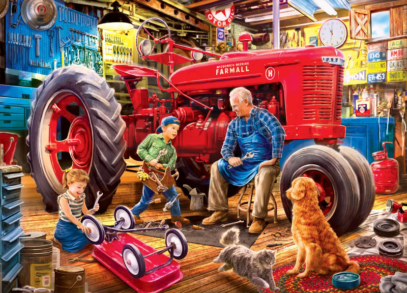 IH Farmall H The Repair Crew 1000 Piece Puzzle