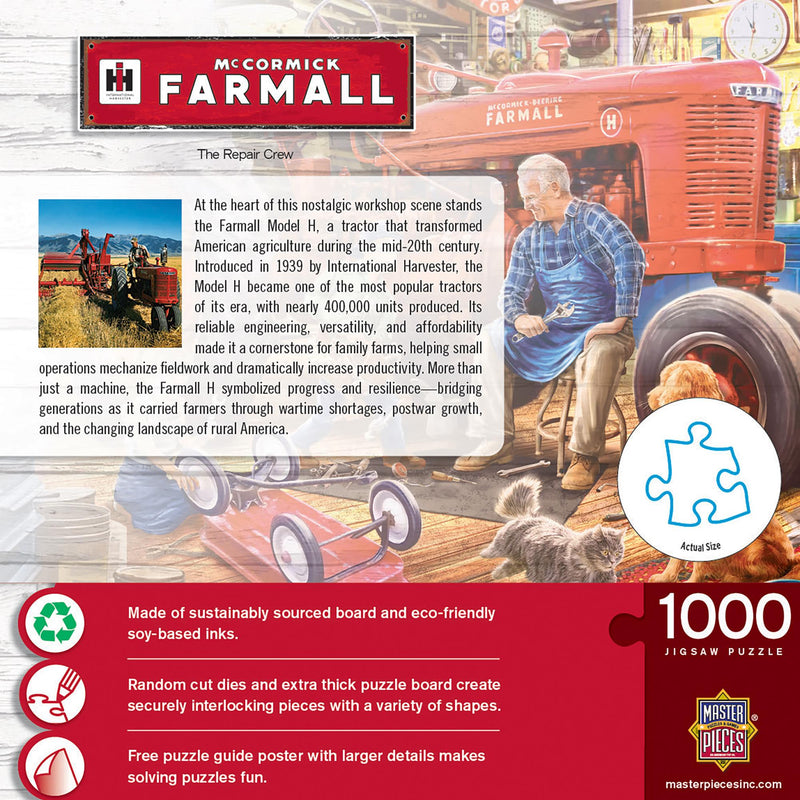 IH Farmall H The Repair Crew 1000 Piece Puzzle