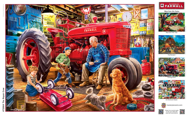 IH Farmall H The Repair Crew 1000 Piece Puzzle