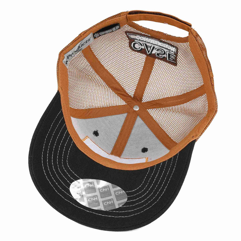 Case Construction American Flag Cap with Black Front & Power Tan Back
