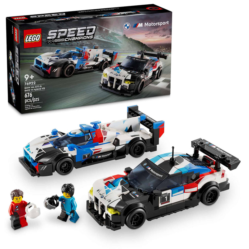 LEGO® Speed Champions BMW M4 GT3 & BMW M Hybrid V3 Race Car 2-Pack, 676 Pieces