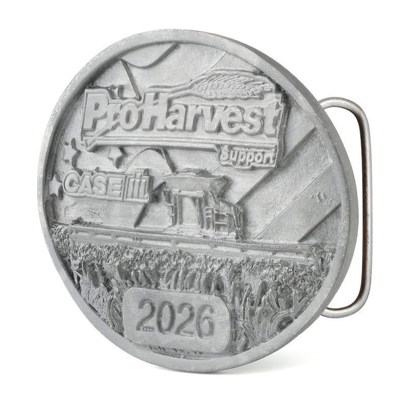 2026 Case IH ProHarvest Combine Pewter Belt Buckle