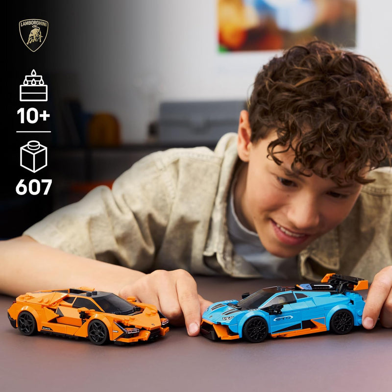 LEGO® Speed Champions Lamborghini Revuelto & Huracán STO Race Car 2-Pack, 607 Pieces