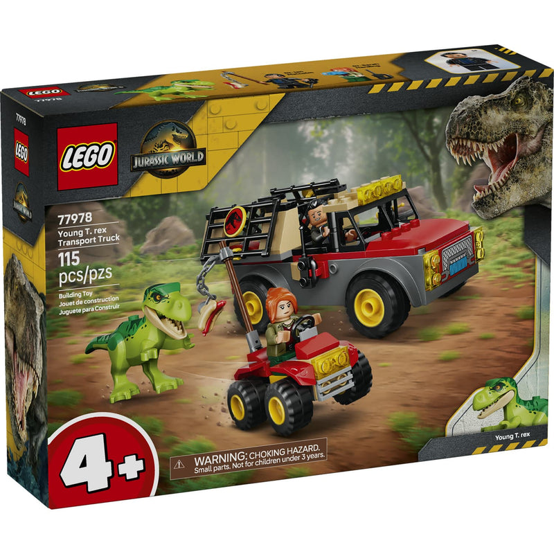 LEGO® Jurassic World Young T. rex Transport Truck Building Set, 115 Pieces