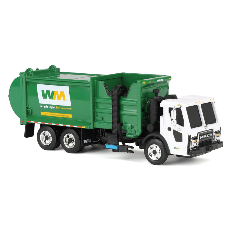1/87 Mack LR Waste Management Refuse Truck with McNeilus ZR Side Loader